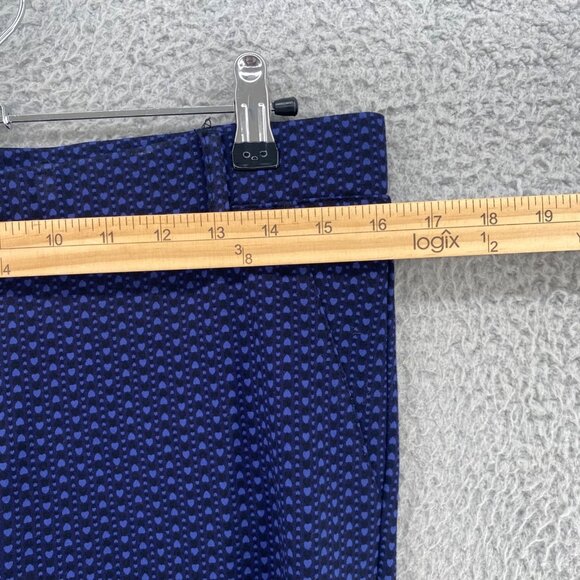 Betabrand Pants Womens Large Long Navy Pattern Jegging Stretch Skinny Pull On - Picture 7 of 11